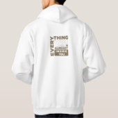 Sweat - shirt à capuche de typographie (Dos)