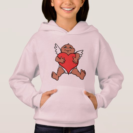 Sweat - shirt à capuche de Valentine de fille Swea (Devant)