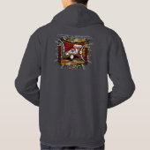 sweat - shirt à capuche de vinyle d'élément de (Dos)