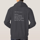 Sweat - shirt à capuche de Wanderlust (Dos)