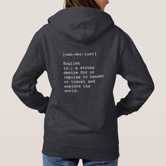 Sweat - shirt à capuche de Wanderlust (Dos)