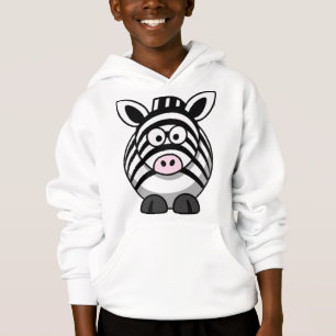 Sweat - shirt à capuche de zèbre de bande dessin