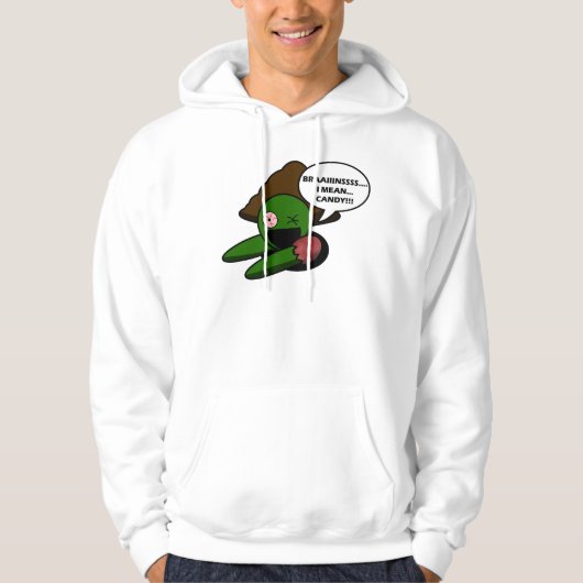 Sweat - shirt à capuche de zombi de Halloween (Devant)