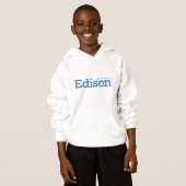 Sweat - shirt à capuche d'Edison d'enfants (Devant entier)