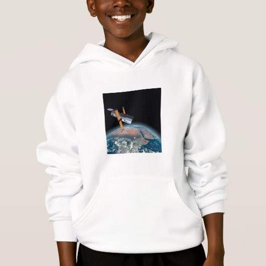Sweat - shirt à capuche d'enfant d'astronomie (Devant)