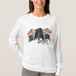 Sweat - shirt à capuche Denver Skyline pour femmes