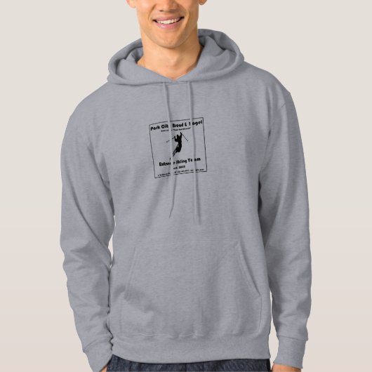 Sweat - shirt à capuche d'équipe de ski de PCBB (Devant)