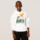 Sweat - shirt à capuche des dragons de Noël (Devant entier)
