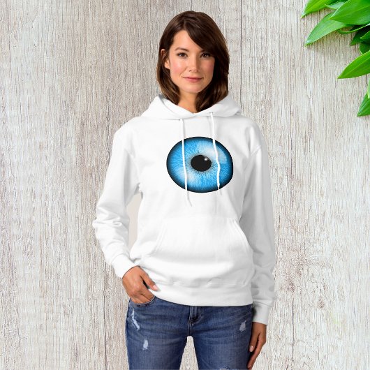 Sweat - shirt à capuche des femmes de l'oeil bleu