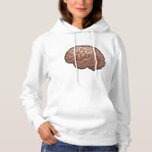 Sweat - shirt à capuche des femmes du cerveau huma (Devant)