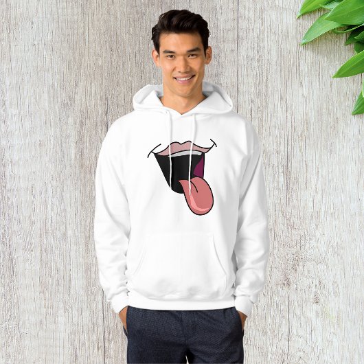 Sweat - shirt à capuche des hommes de langue mater
