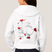 Sweat - shirt à capuche des ours de Noël (Dos)