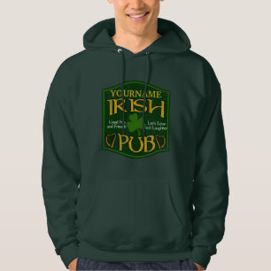 Sweat - shirt à capuche des signes de pub irlandai