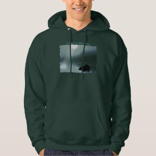Sweat - shirt à capuche d'hiver d'OURS NOIR et de