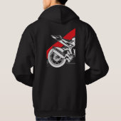 Sweat - shirt à capuche d'homme de Honda CBR - (Dos)