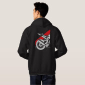 Sweat - shirt à capuche d'homme de Honda CBR - (Dos entier)