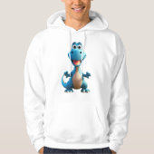 Sweat - shirt à capuche Dinosaure mignon du garçon (Devant)