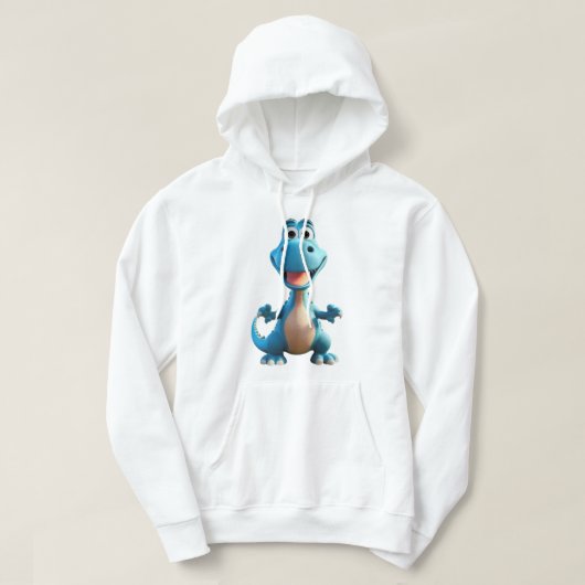 Sweat - shirt à capuche Dinosaure mignon du garçon (Design devant)