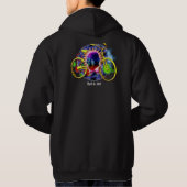 Sweat - shirt à capuche d'obscurité de la course (Dos)