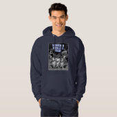 Sweat - shirt à capuche d'obscurité d'équipe d'Uke (Devant entier)