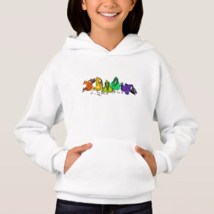 Sweat - shirt à capuche d'oiseaux colorés