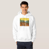 Sweat - shirt à capuche d'oliviers de Van Gogh (Devant entier)