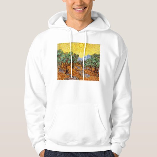 Sweat - shirt à capuche d'oliviers de Van Gogh (Devant)