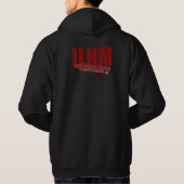 Sweat - shirt à capuche double face de logo d'ILHM (Dos)
