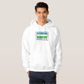 Sweat - shirt à capuche d'Ouzbékistan (Devant entier)