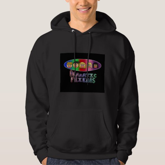 Sweat - shirt à capuche dramatique d'amis (Devant)