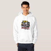 Sweat - shirt à capuche drôle de camping de rv (Devant entier)