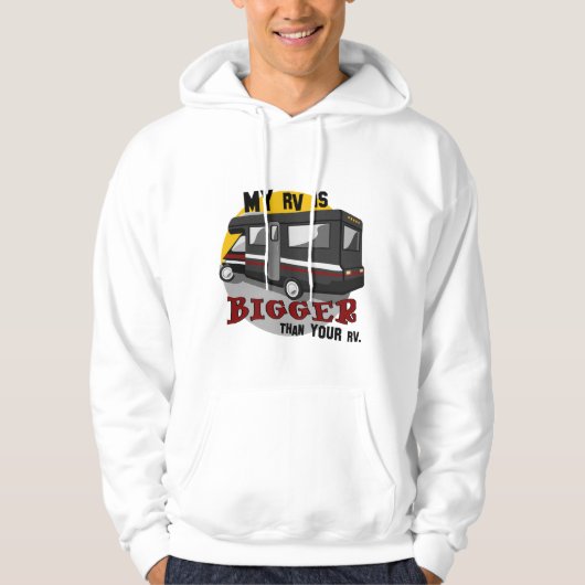 Sweat - shirt à capuche drôle de camping de rv (Devant)