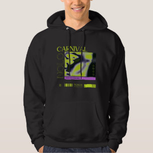 Sweat - shirt à capuche du Carnaval noir ( Unisex