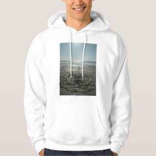 Sweat - shirt à capuche du cercle #2 de sable