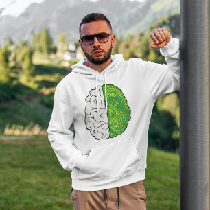 Sweat - shirt à capuche du cerveau de carte mère