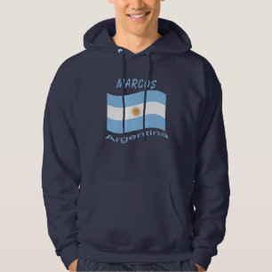 Sweat - shirt à capuche du drapeau argentin