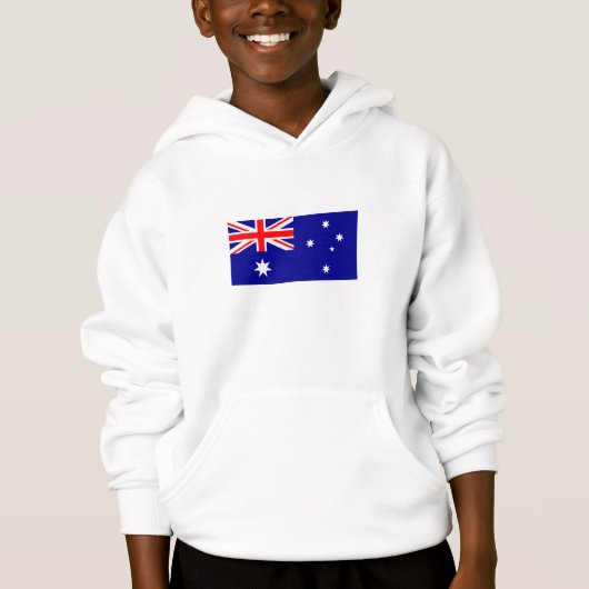 Sweat - shirt à capuche du drapeau australien patr (Devant)