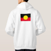 sweat - shirt à capuche du drapeau autochtone blan (Dos)