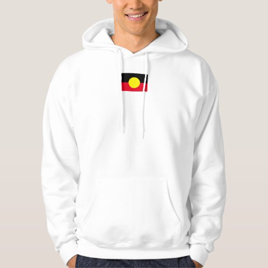 sweat - shirt à capuche du drapeau autochtone blan (Devant)