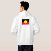 sweat - shirt à capuche du drapeau autochtone blan (Dos entier)