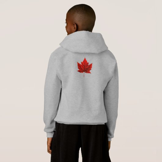 Sweat - shirt à capuche du drapeau canadien de l'e (Dos entier)