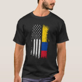 Sweat - shirt à capuche du drapeau colombien améri (Devant)