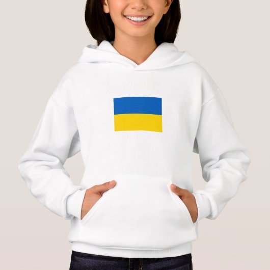 Sweat - shirt à capuche du drapeau de l'Ukraine pa (Devant)
