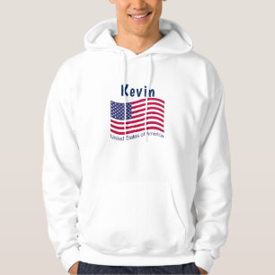 Sweat - shirt à capuche du drapeau patriotique amé