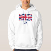 Sweat - shirt à capuche du drapeau Union Jack vint (Devant)