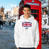 Sweat - shirt à capuche du drapeau Union Jack vint