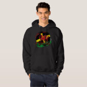 Sweat - shirt à capuche du jour de St David avec (Devant entier)