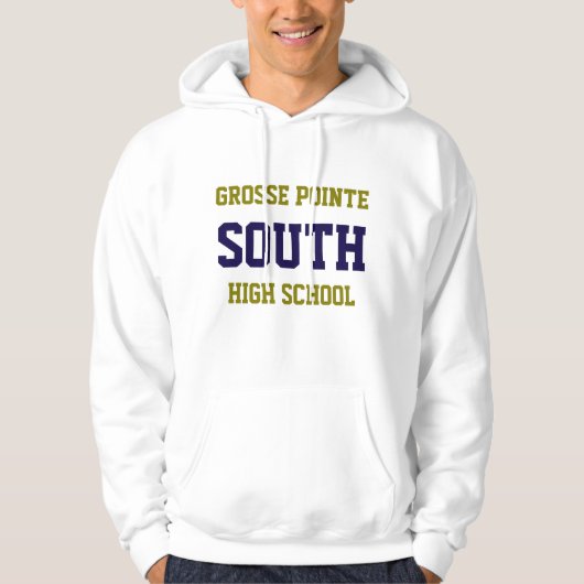 Sweat - shirt à capuche du lycée Grosse Pointe Sud (Devant)