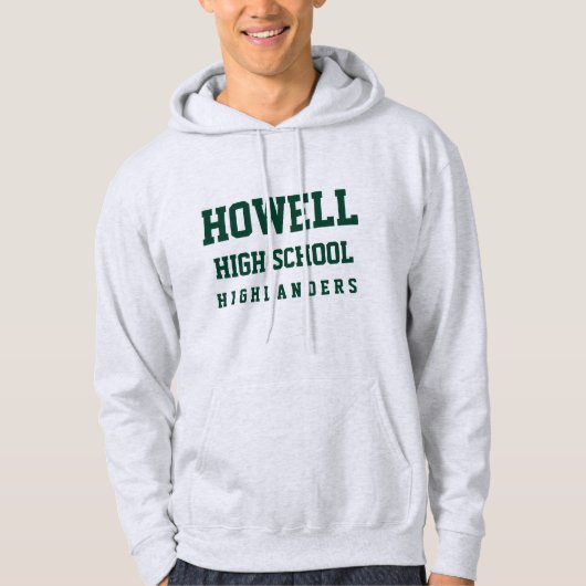 Sweat - shirt à capuche du lycée Howell (Devant)