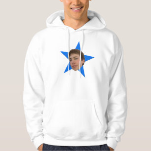 Sweat - shirt à capuche du visage de la marque